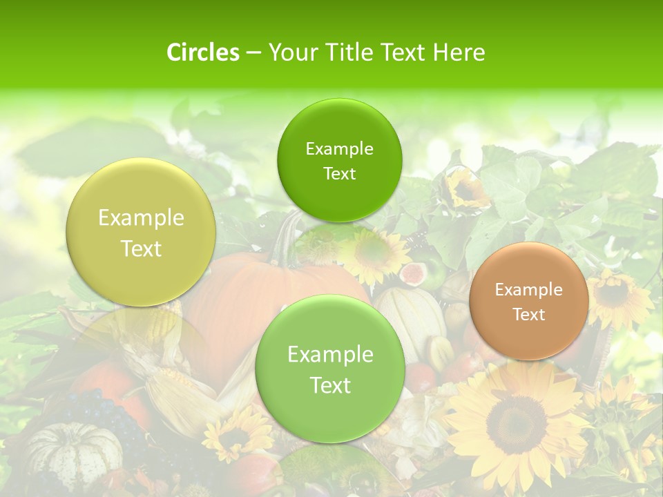 Laub Kiwi Trauben PowerPoint Template