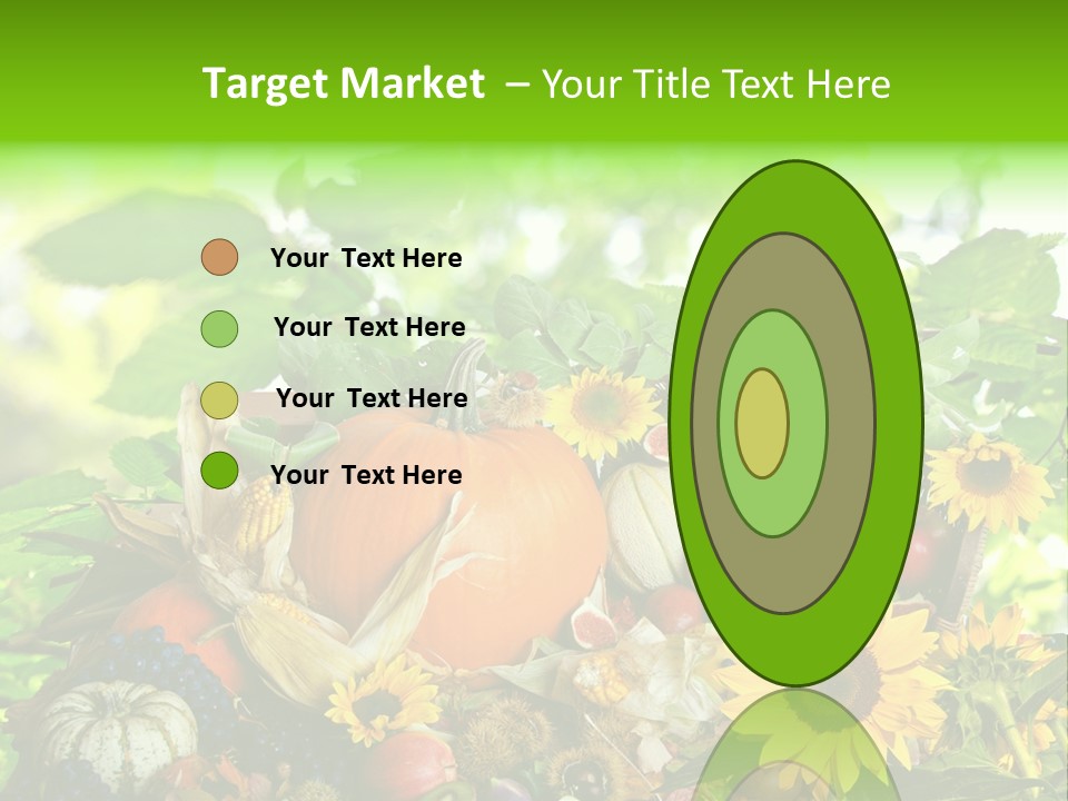 Laub Kiwi Trauben PowerPoint Template