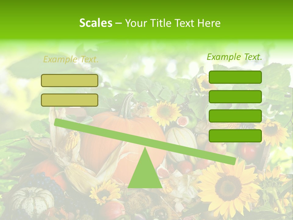 Laub Kiwi Trauben PowerPoint Template