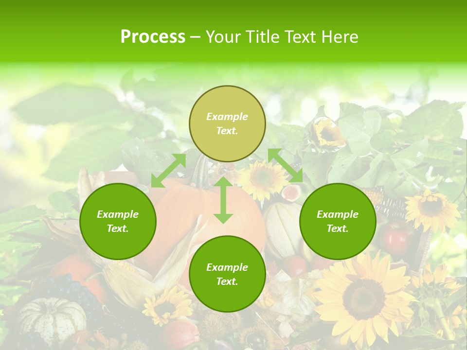 Laub Kiwi Trauben PowerPoint Template