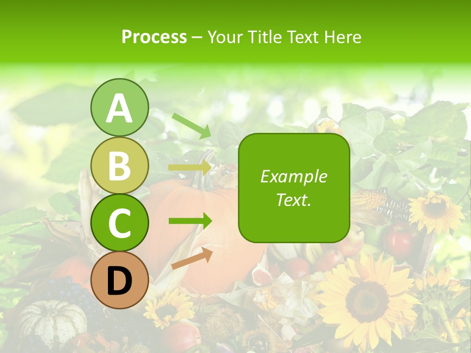 Laub Kiwi Trauben PowerPoint Template