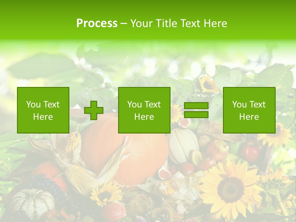 Laub Kiwi Trauben PowerPoint Template