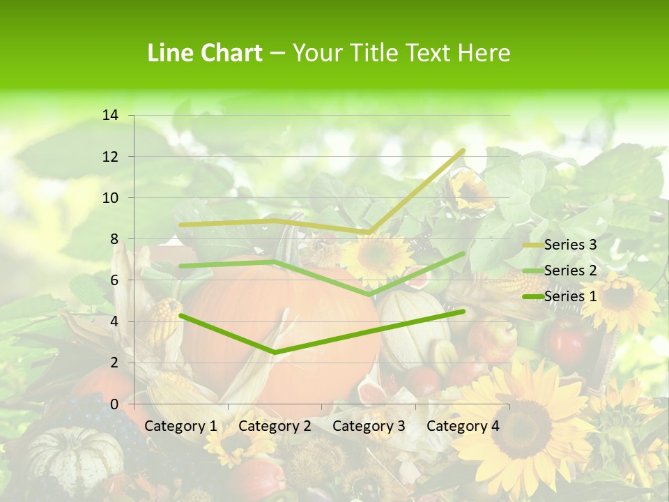 Laub Kiwi Trauben PowerPoint Template