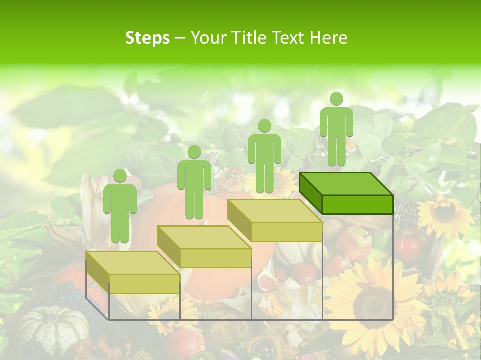 Laub Kiwi Trauben PowerPoint Template