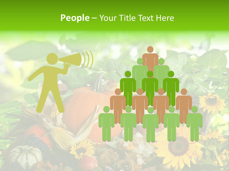 Laub Kiwi Trauben PowerPoint Template