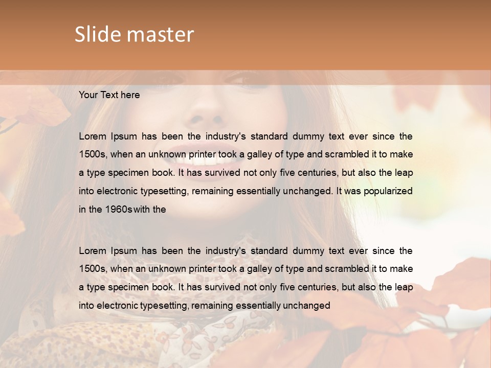 Romantic Bright Fall PowerPoint Template