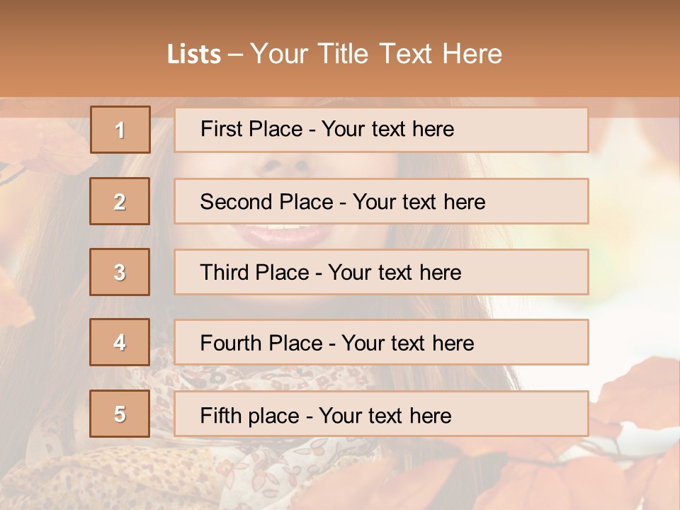 Romantic Bright Fall PowerPoint Template