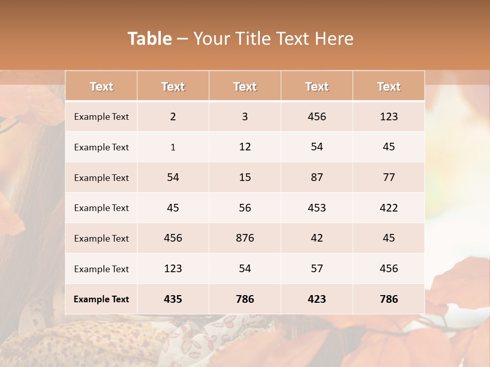 Romantic Bright Fall PowerPoint Template