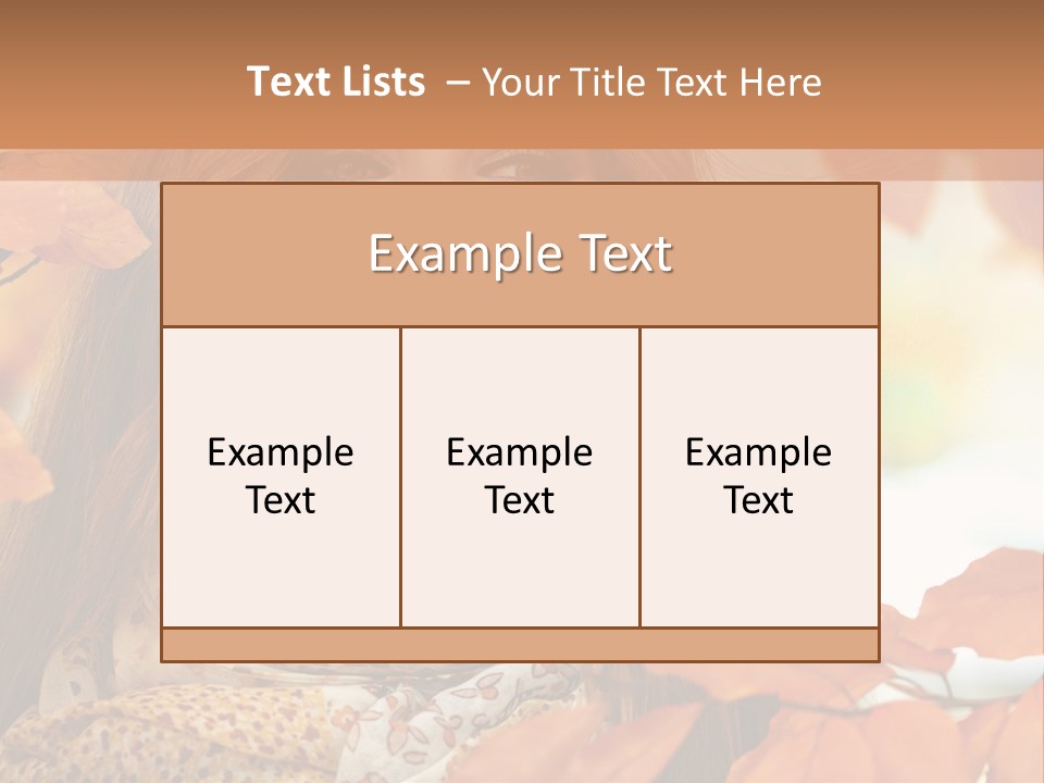 Romantic Bright Fall PowerPoint Template