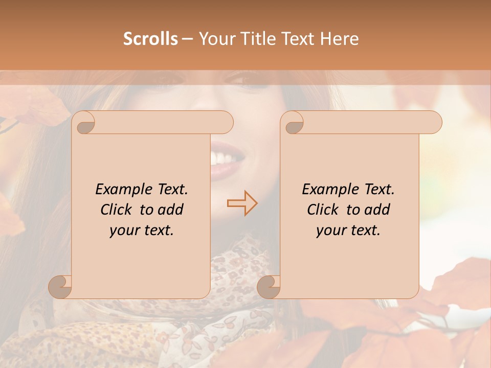 Romantic Bright Fall PowerPoint Template