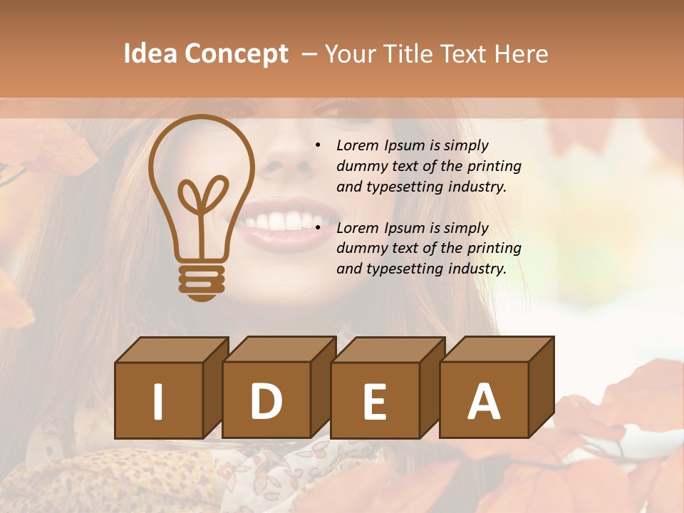 Romantic Bright Fall PowerPoint Template