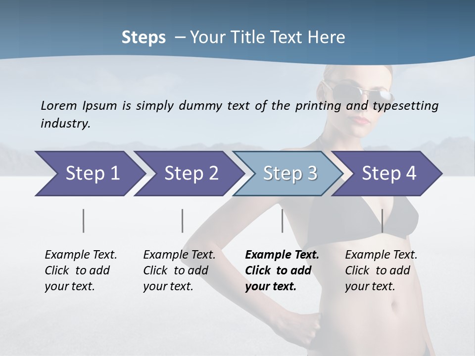 Fashion Nature Vacation PowerPoint Template