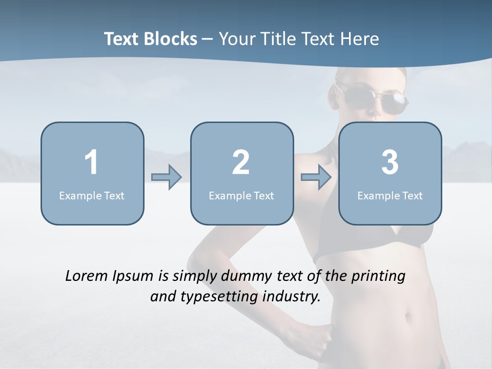 Fashion Nature Vacation PowerPoint Template