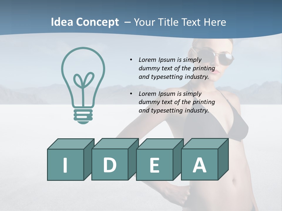 Fashion Nature Vacation PowerPoint Template