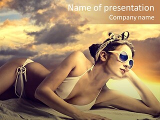 Young Fashion Summer PowerPoint Template