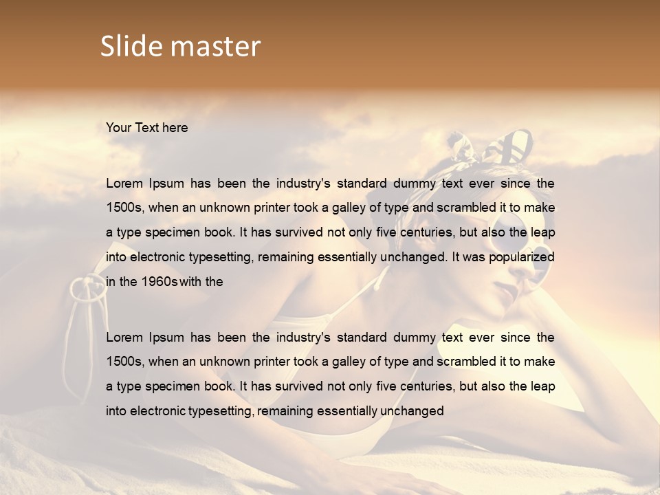 Young Fashion Summer PowerPoint Template