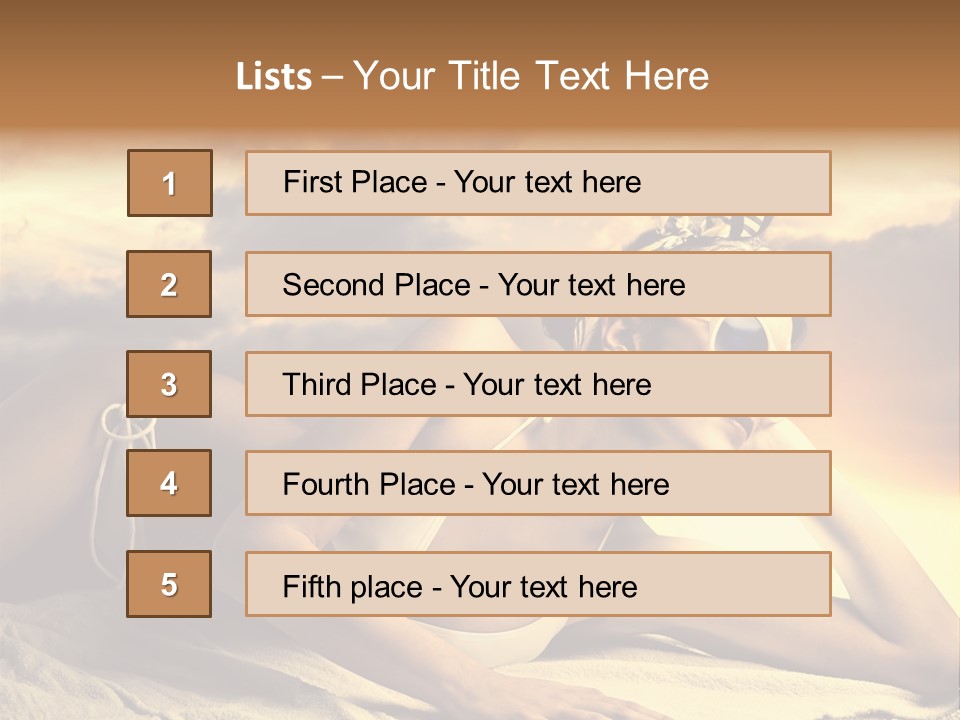 Young Fashion Summer PowerPoint Template