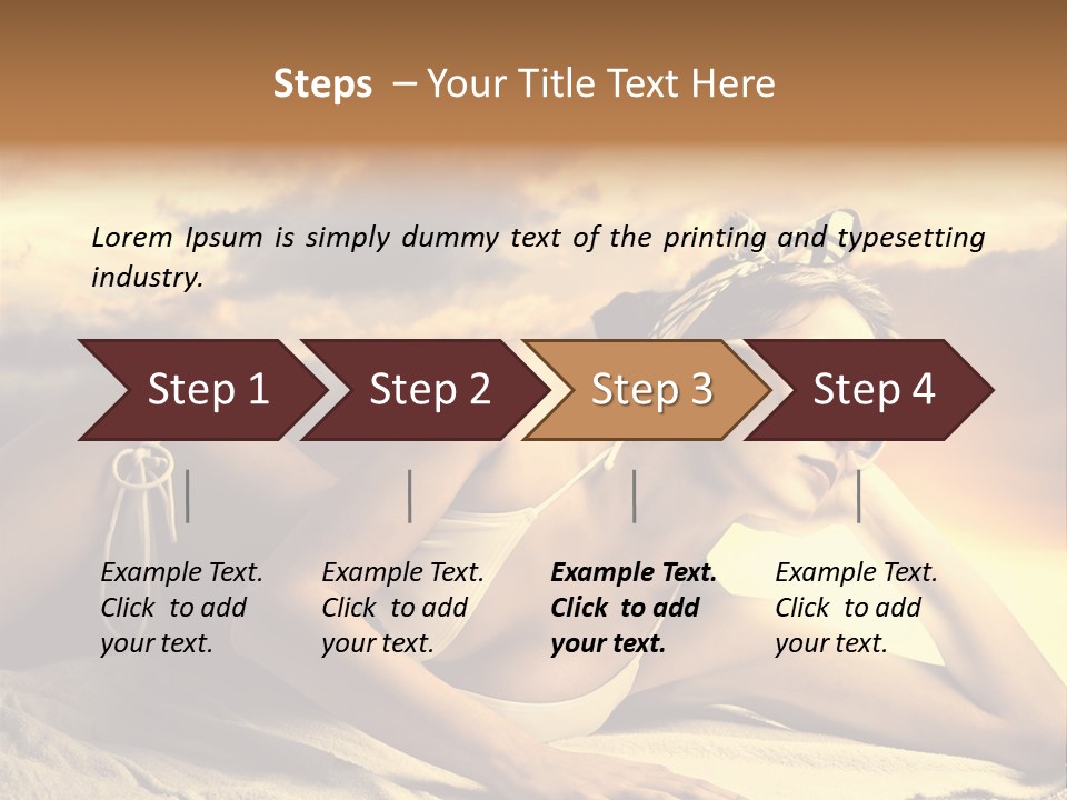 Young Fashion Summer PowerPoint Template
