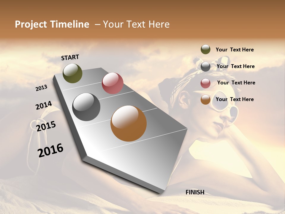 Young Fashion Summer PowerPoint Template