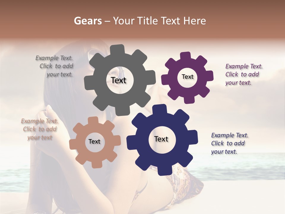 Lying Rest Portrait PowerPoint Template