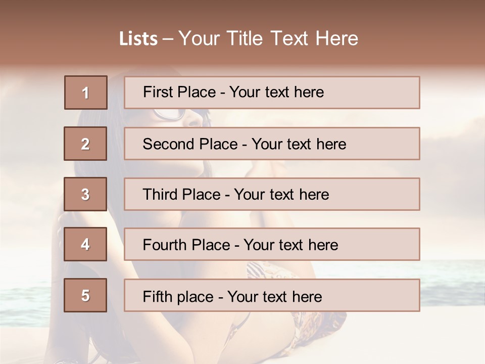 Lying Rest Portrait PowerPoint Template