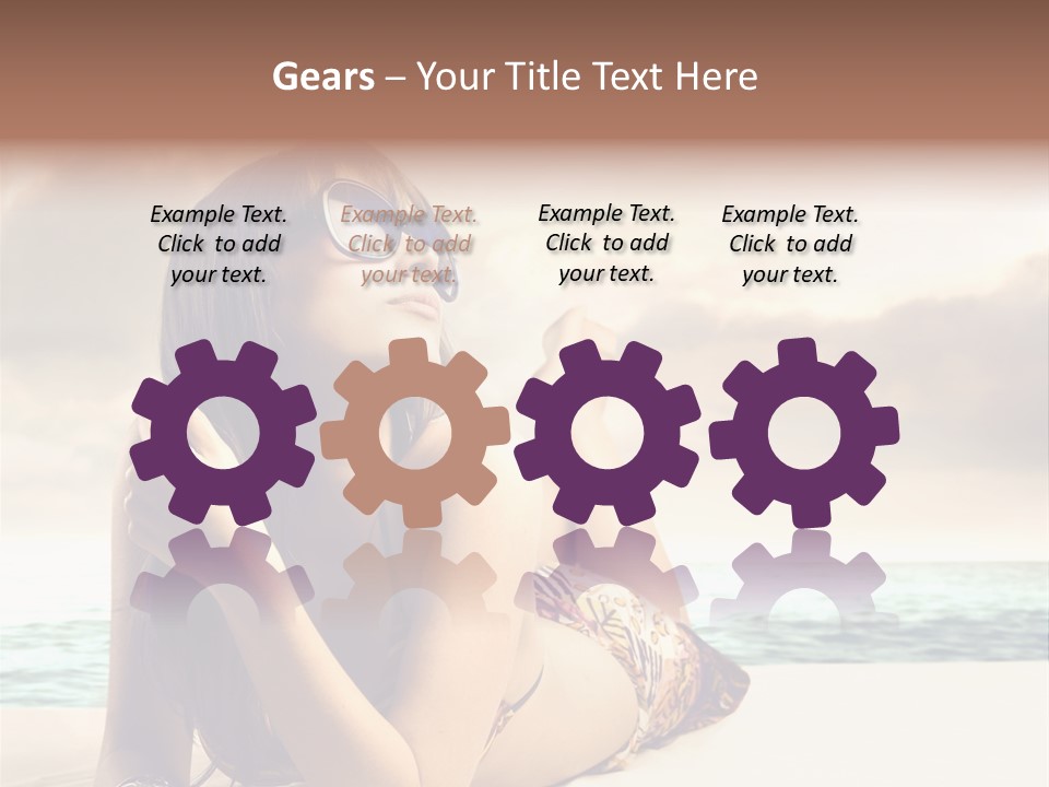 Lying Rest Portrait PowerPoint Template