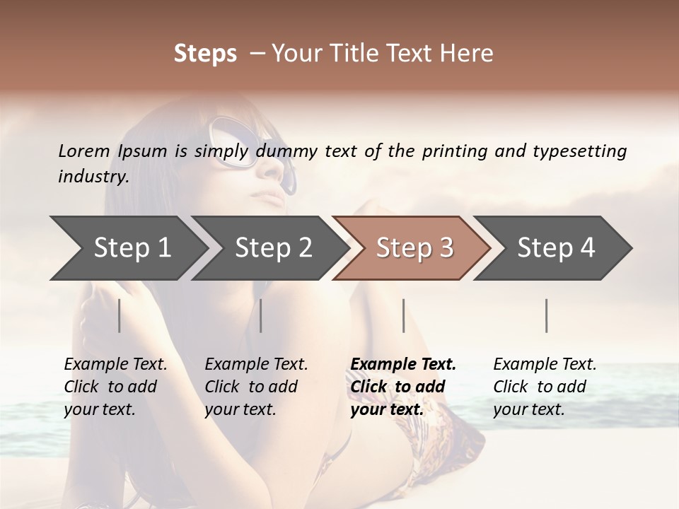 Lying Rest Portrait PowerPoint Template