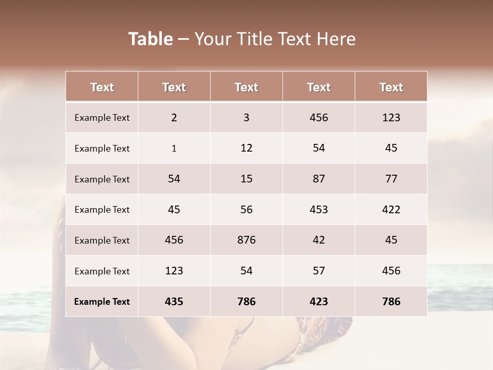 Lying Rest Portrait PowerPoint Template