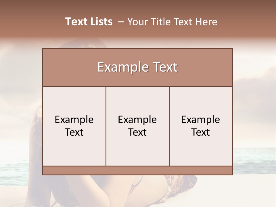 Lying Rest Portrait PowerPoint Template
