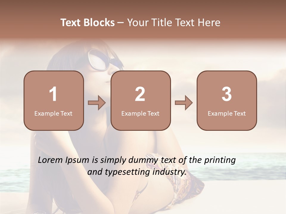 Lying Rest Portrait PowerPoint Template