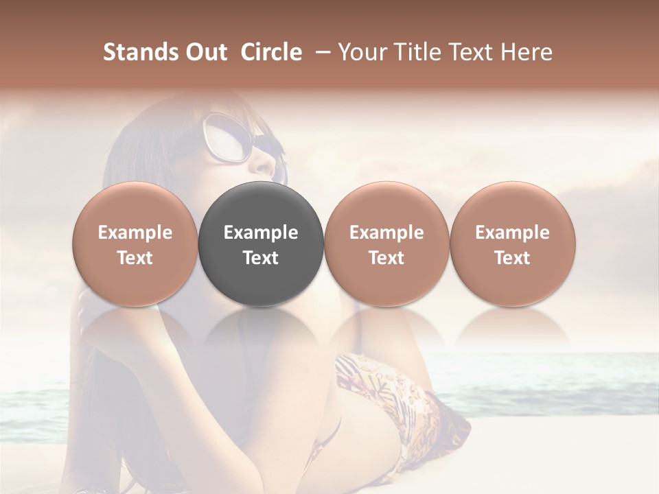 Lying Rest Portrait PowerPoint Template