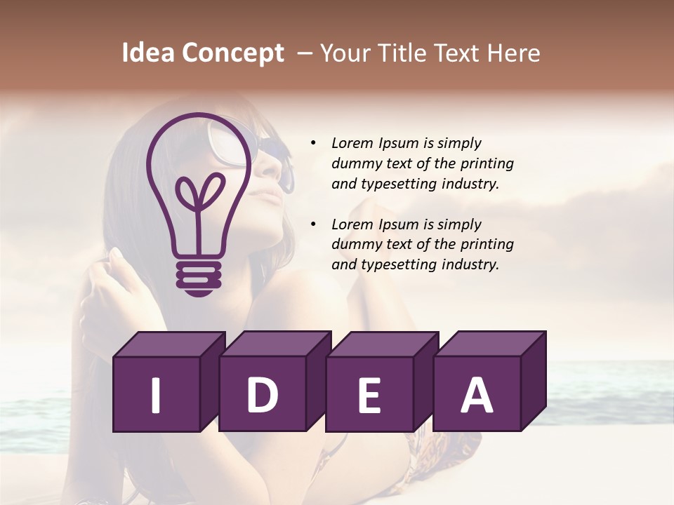 Lying Rest Portrait PowerPoint Template