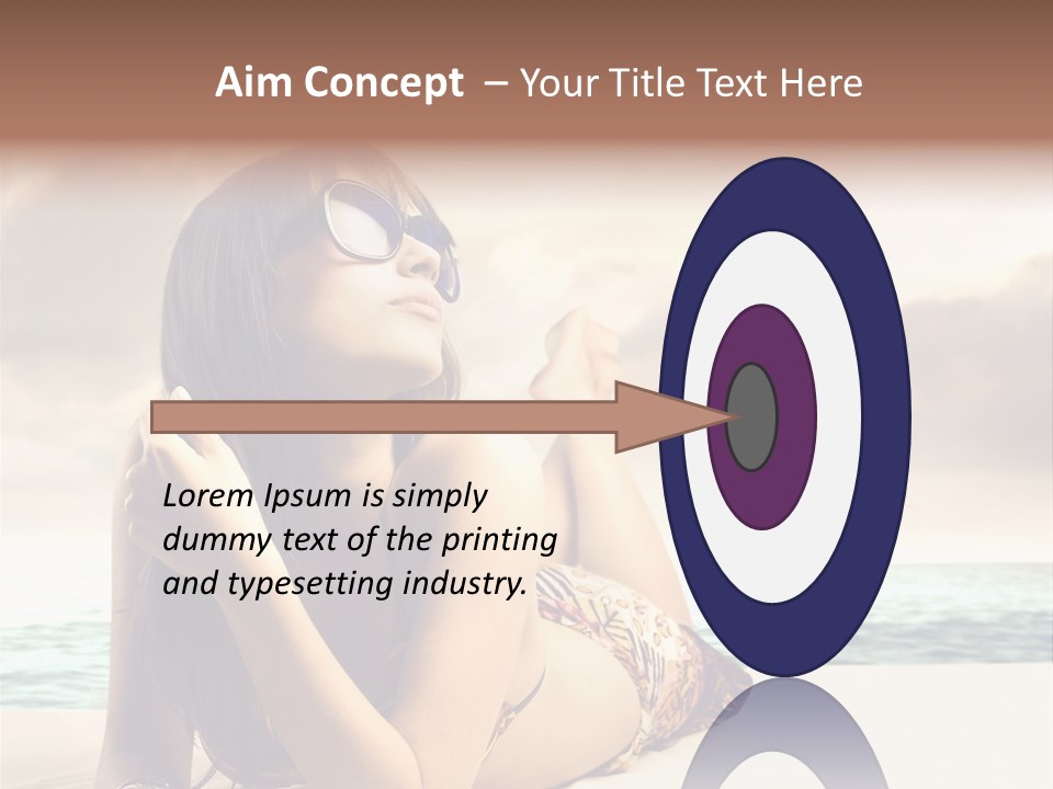 Lying Rest Portrait PowerPoint Template