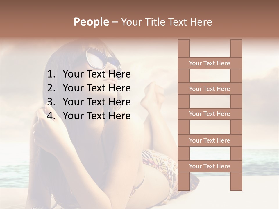 Lying Rest Portrait PowerPoint Template