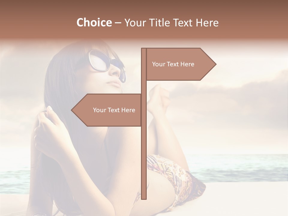 Lying Rest Portrait PowerPoint Template