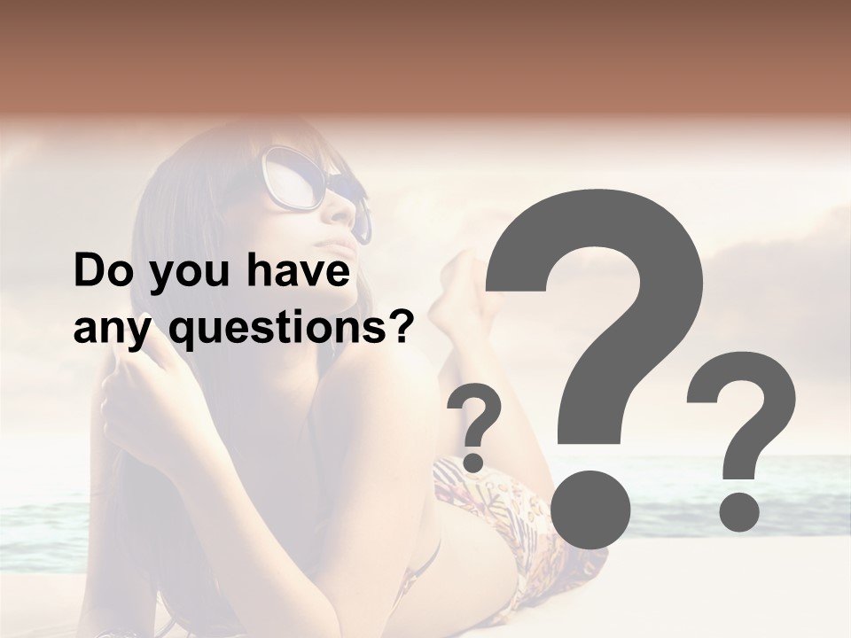 Lying Rest Portrait PowerPoint Template