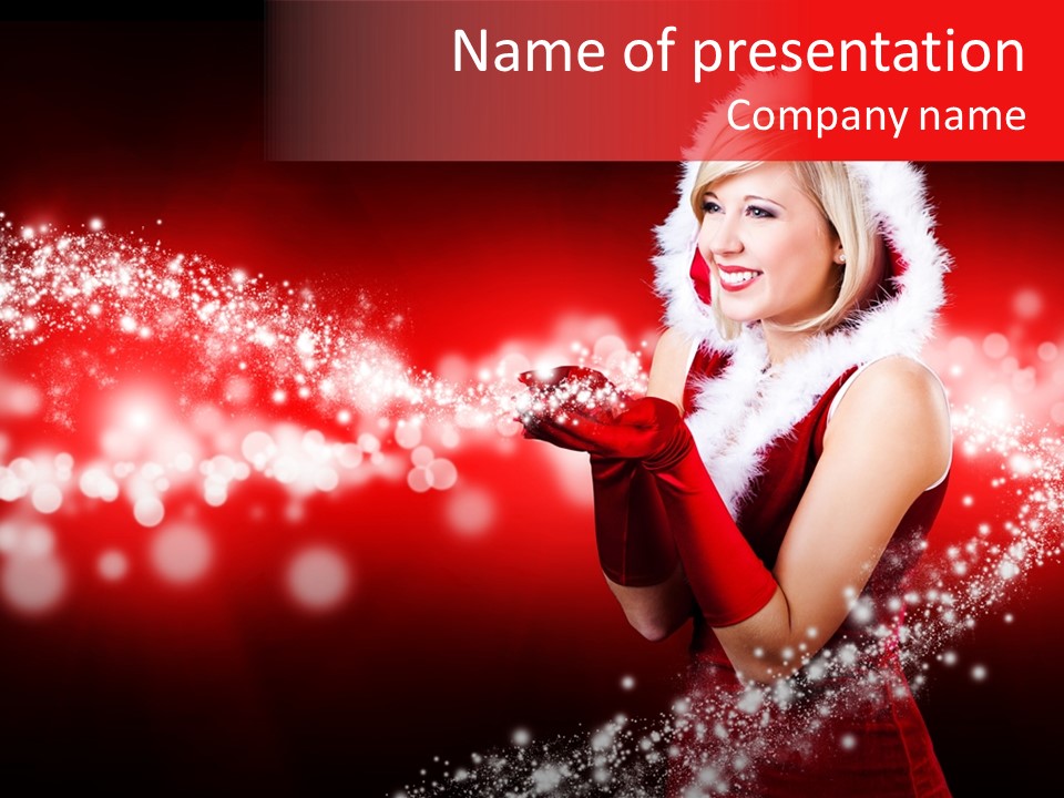 Xmas Frohes Fest Christmas PowerPoint Template