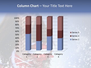 Christmas Ribbon Woman PowerPoint Template