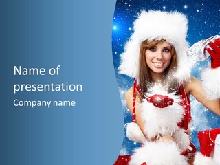 Santa One People PowerPoint Template