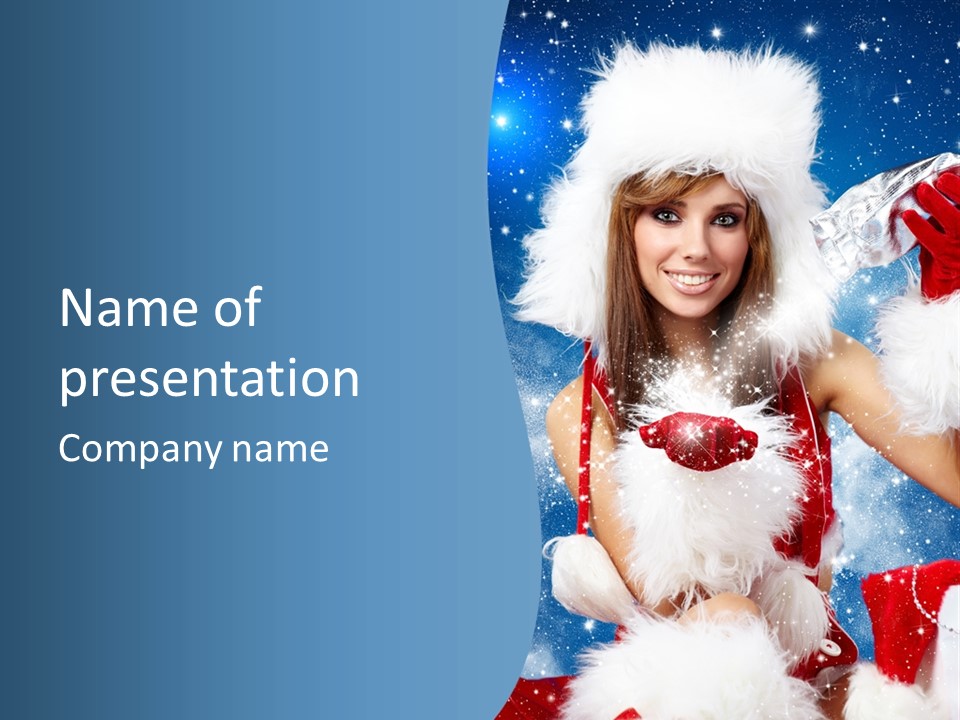 Santa One People PowerPoint Template