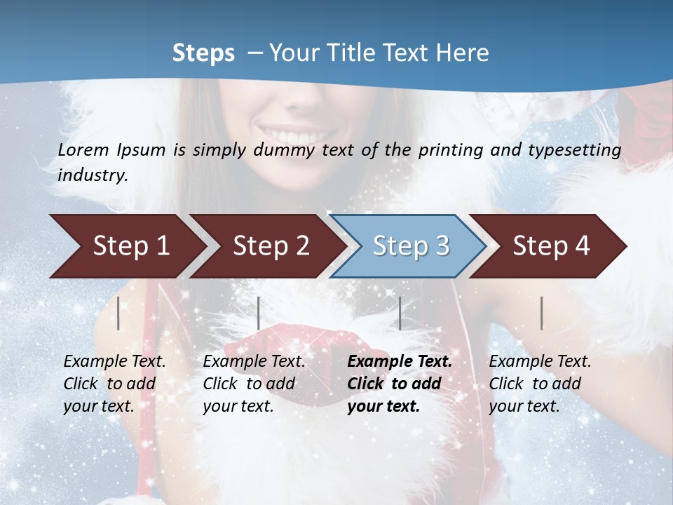 Santa One People PowerPoint Template