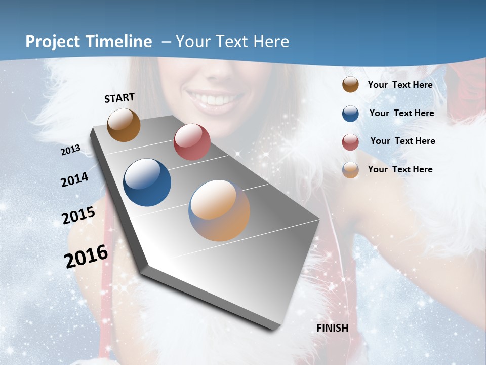 Santa One People PowerPoint Template