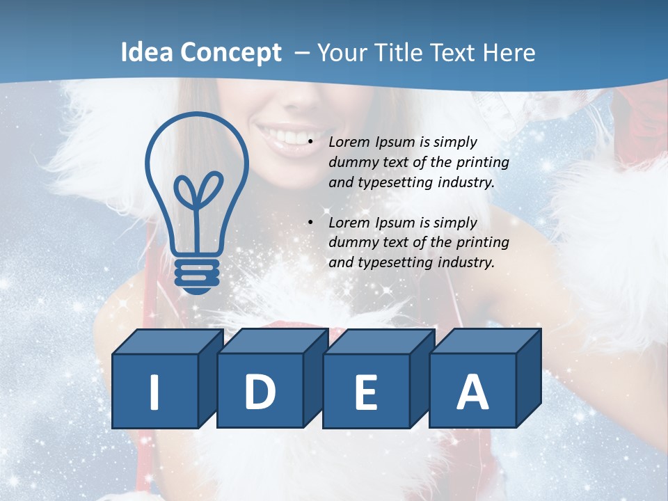 Santa One People PowerPoint Template