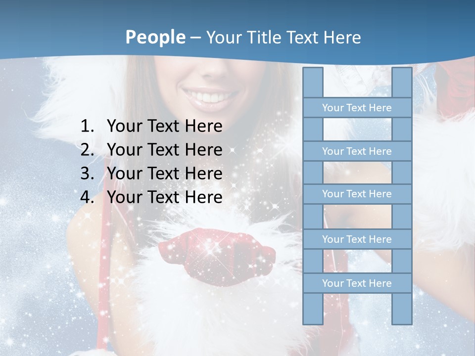 Santa One People PowerPoint Template
