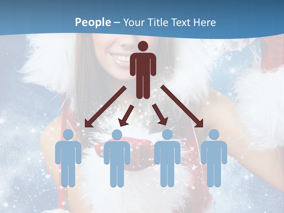 Santa One People PowerPoint Template
