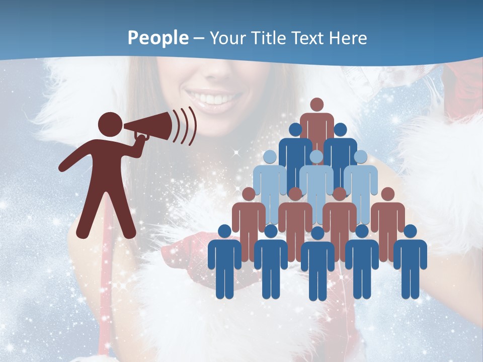 Santa One People PowerPoint Template