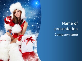 Santa Tradition Enjoy PowerPoint Template