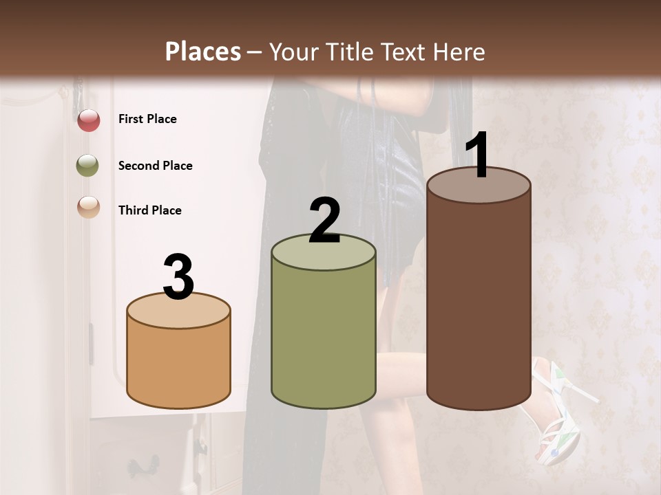 Beauty Textile Slidingdoor PowerPoint Template