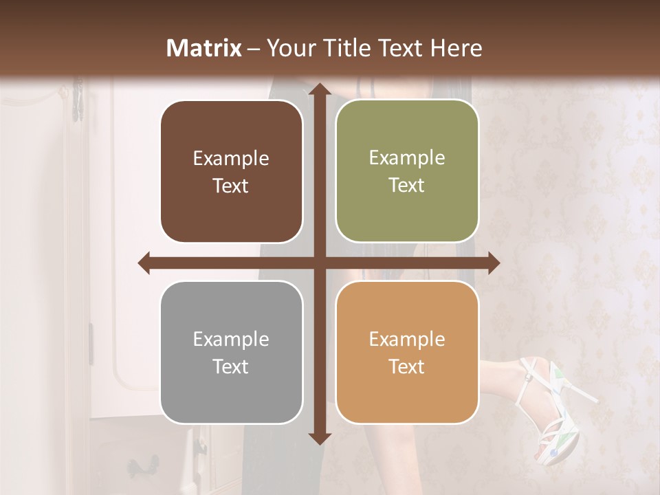 Beauty Textile Slidingdoor PowerPoint Template