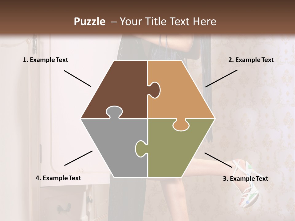 Beauty Textile Slidingdoor PowerPoint Template